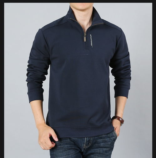 吉普盾秋冬新款 男士宽松半开领卫衣，时尚与舒适的双重之选