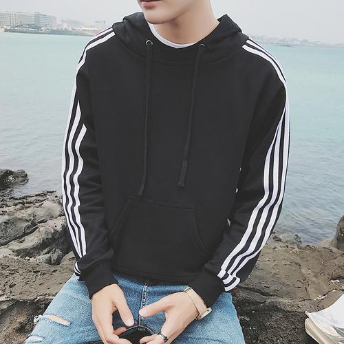秋季男士新款连帽套头卫衣